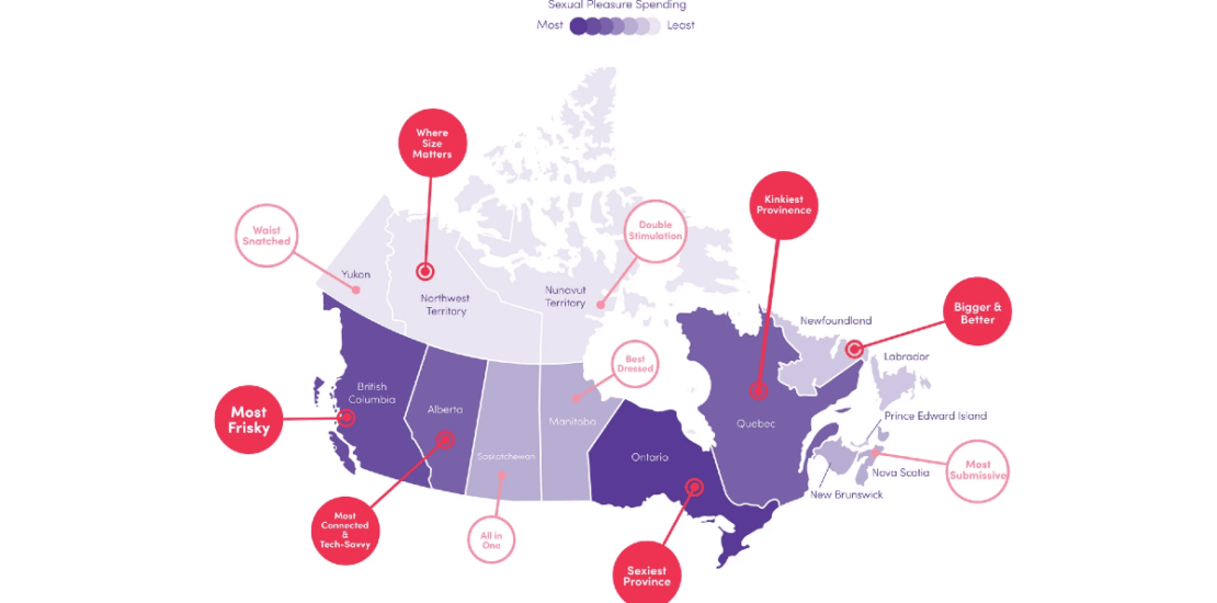 Canada sex map Lovehoney